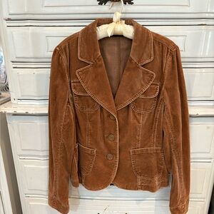 INC International Concepts Women's Brown Corduroy Blazer
